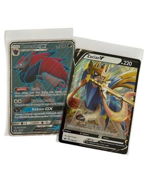 🦋 5/$25 - Zacian V 138/202 & Zoroark GX SM84 Jumbo Oversized Pokémon Cards